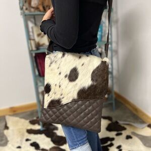 Cowhide Leather Crossbody Bag